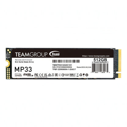 TEAMGROUP MP33 512GB M.2 2280 NVMe PCIe SSD
