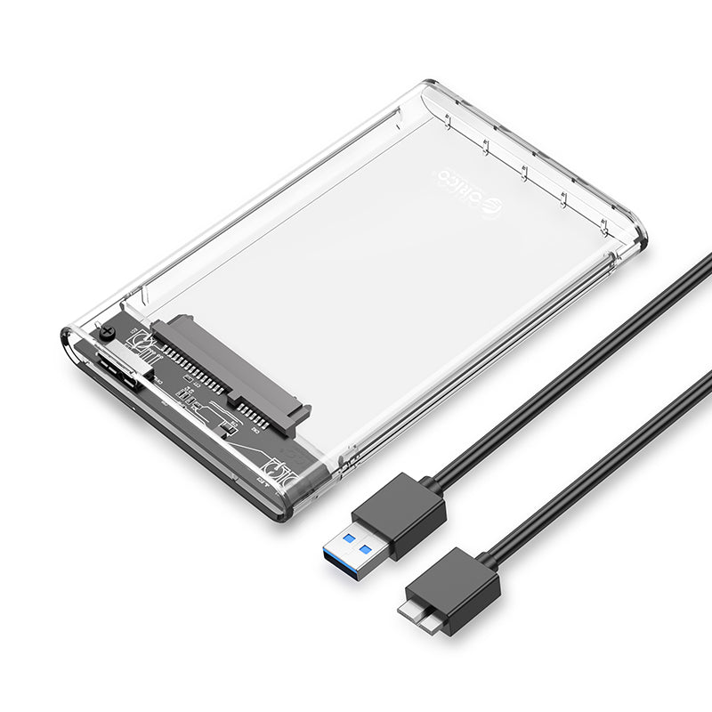 Orico 2.5-Inch Hard Drive Enclosure Transparent USB 3.0