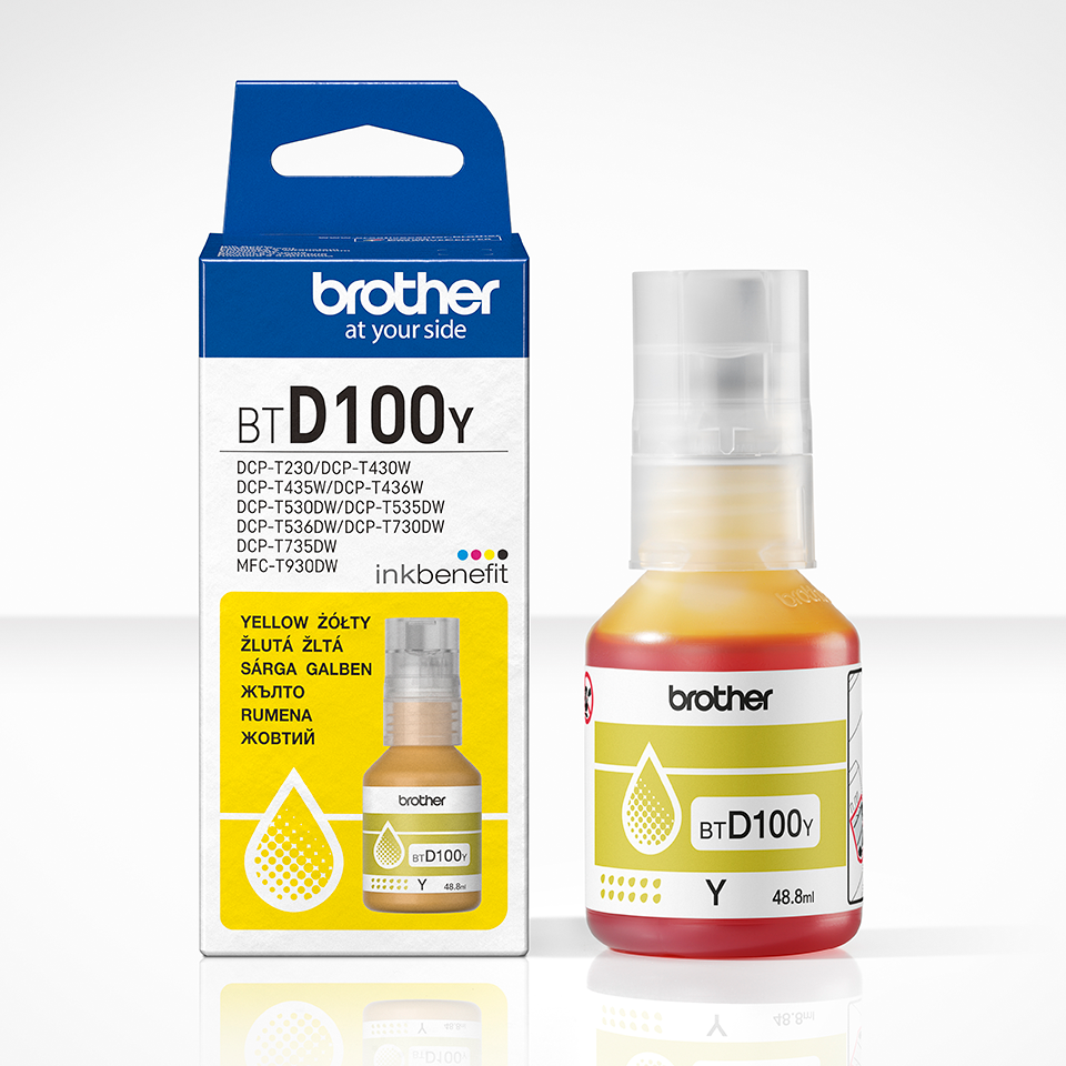 Brother BTD100Y Yellow Ink Bottle