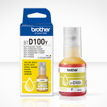 Brother BTD100Y Yellow Ink Bottle