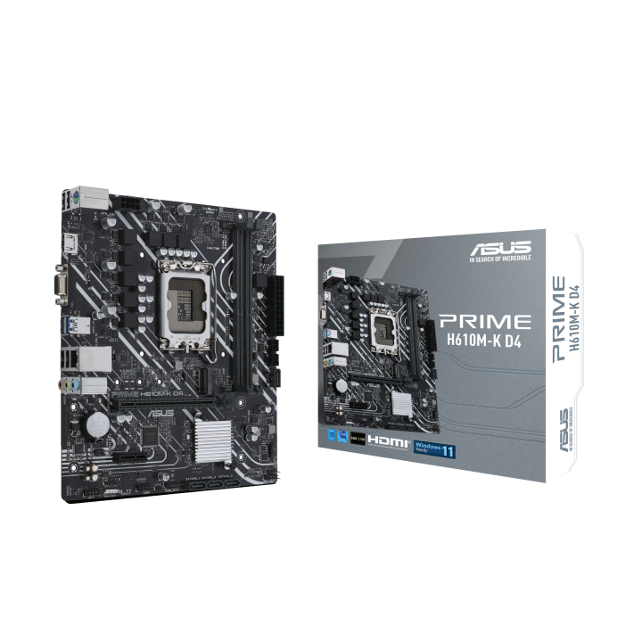 ASUS PRIME H610M-K D4 Micro-ATX Motherboard