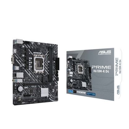 ASUS PRIME H610M-K D4 Micro-ATX Motherboard