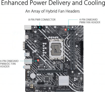 ASUS PRIME H610M-K D4 Micro-ATX Motherboard