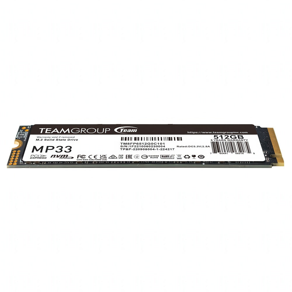 TEAMGROUP MP33 512GB M.2 2280 NVMe PCIe SSD