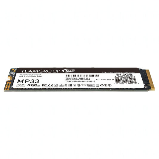 TEAMGROUP MP33 512GB M.2 2280 NVMe PCIe SSD