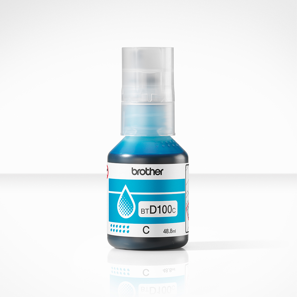 Brother BTD100C Cyan Ink Bottle