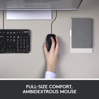 Logitech MK120 Corded Keyboard and Mouse Combo