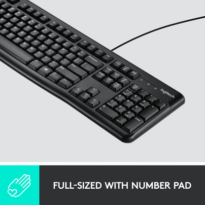 Logitech MK120 Corded Keyboard and Mouse Combo