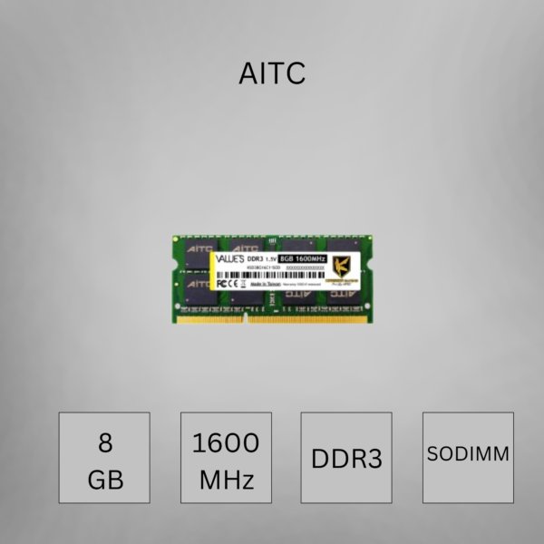 AITC 8gb DDR3 1600MHz Laptop RAM