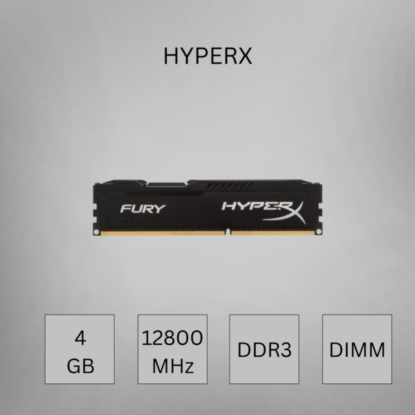 HyperX 4GB DDR3 1600MHz (PC3-12800) DIMM RAM