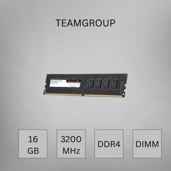 Memory TeamGroup 16GB DDR4 3200MHz DIMM