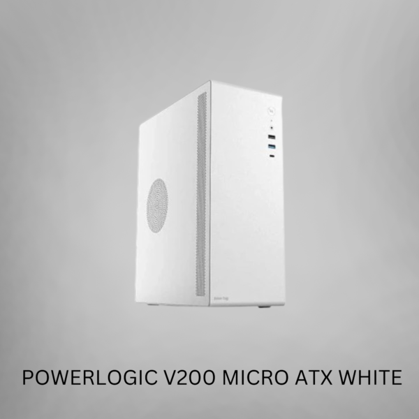 Powerlogic V200 Micro ATX Casing (White)